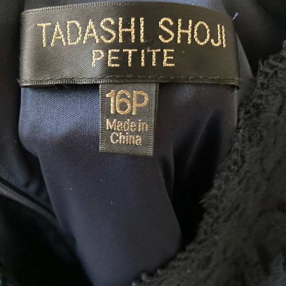 Tadashi Shoji Navy Lace Cocktail Dress - Picture 3 of 3